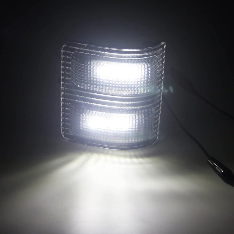 znakeauto 2x LED Side Mirror Light Marker Compatible with 2008 to 2016 Ford F250 F350 F450 F550 Super Duty Turn Signal，7C3Z-13776-A 7C3Z-13776-B 7C3Z13776A 7C3Z13776B (Clear Lens-White Light) - Image 5